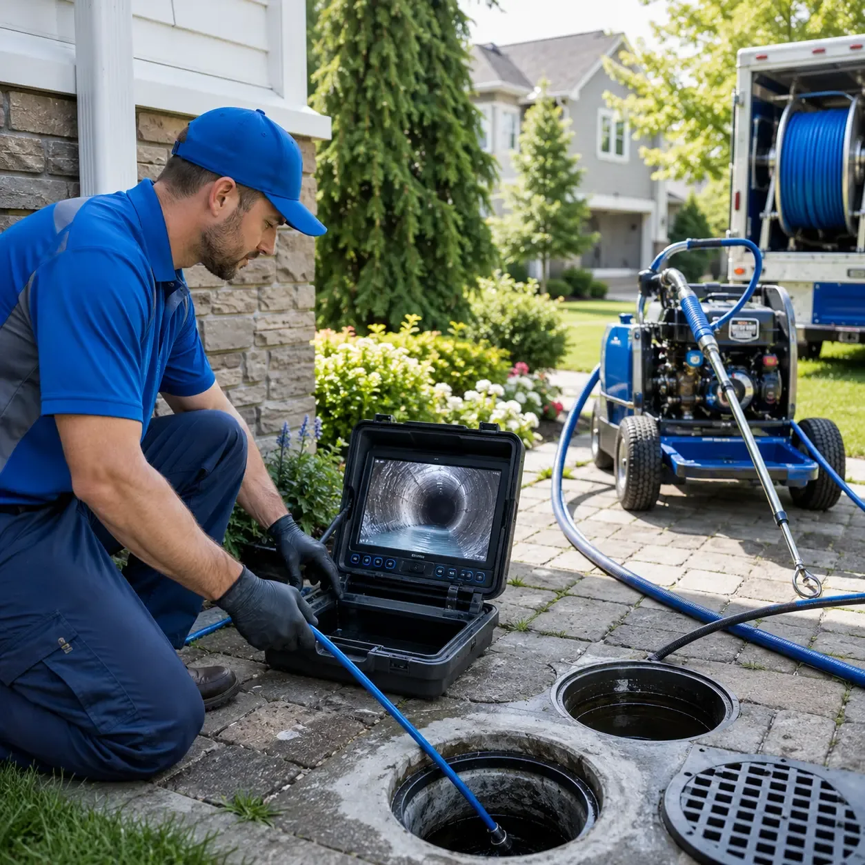 Outdoor drain cleaning professionals serving New Durham, NH